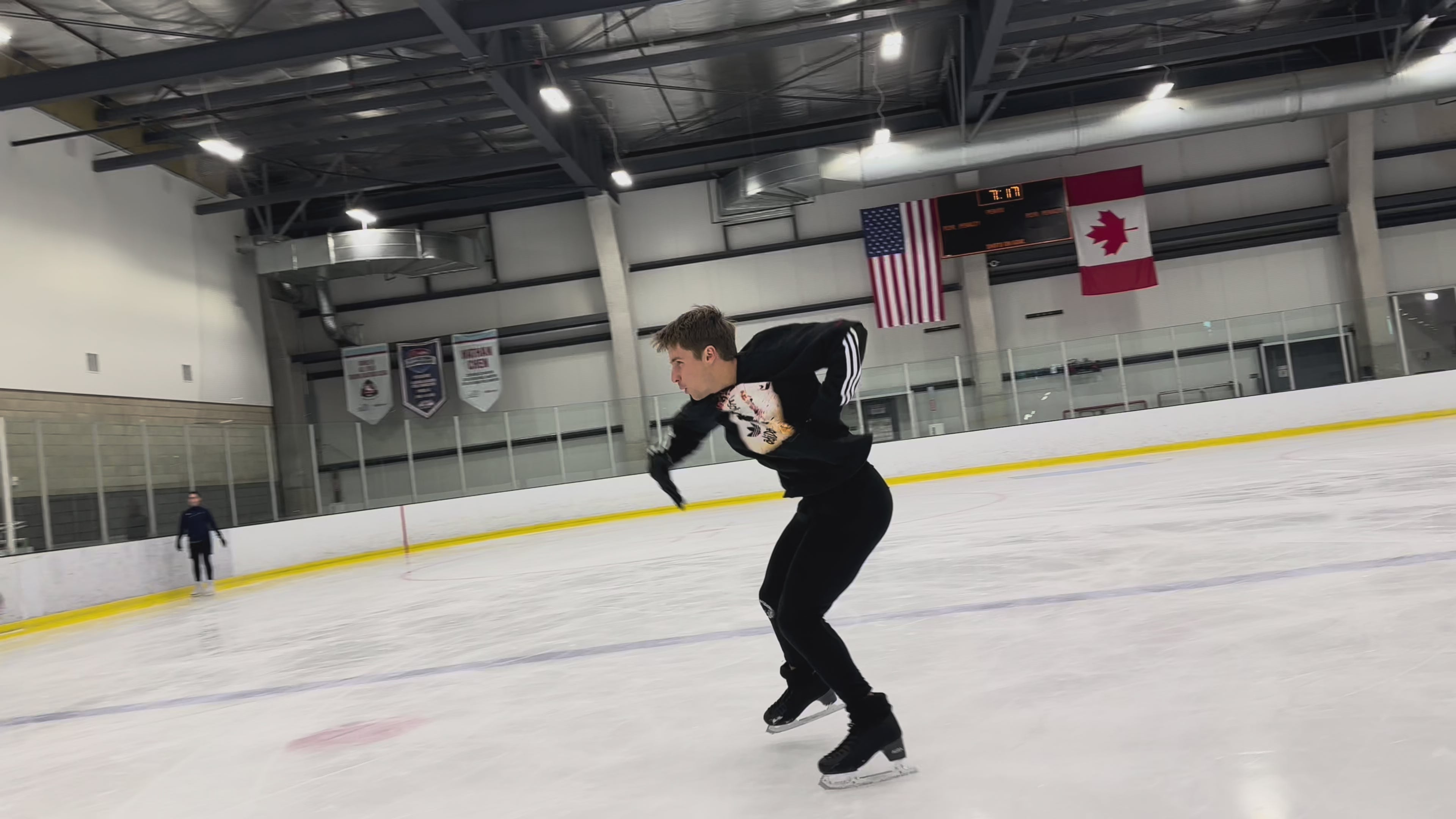 A skater on the ice